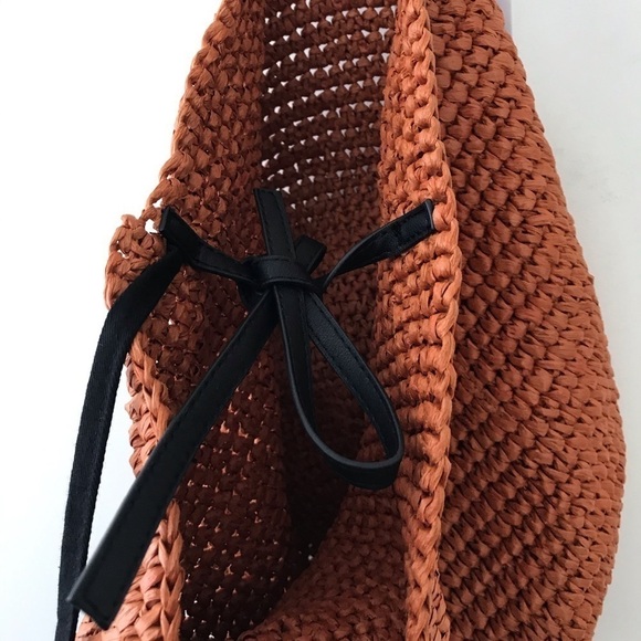 & Other Stories Woven Straw Tote Bag NWT - Picture 9 of 11